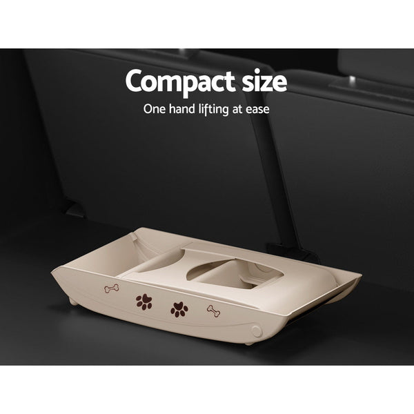 I.Pet Dog Ramp Steps For Bed Sofa Car Stairs Ladder Portable Foldable Beige Pet Transport