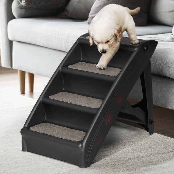 I.Pet Dog Ramp For Bed Sofa Car Steps Stairs Ladder Indoor Foldable Portable Pet Transport