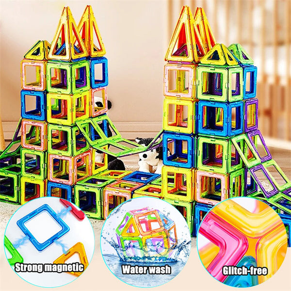 Mag Netic Building Blocks Diy Nets Toys For Kids Designer Construction Set Gifts Children Building Toys Sets & Packs