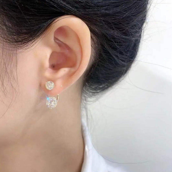 Veile Studios Super Full Inlaid Zircon Mesh Fashionable Temperament For Women Earrings