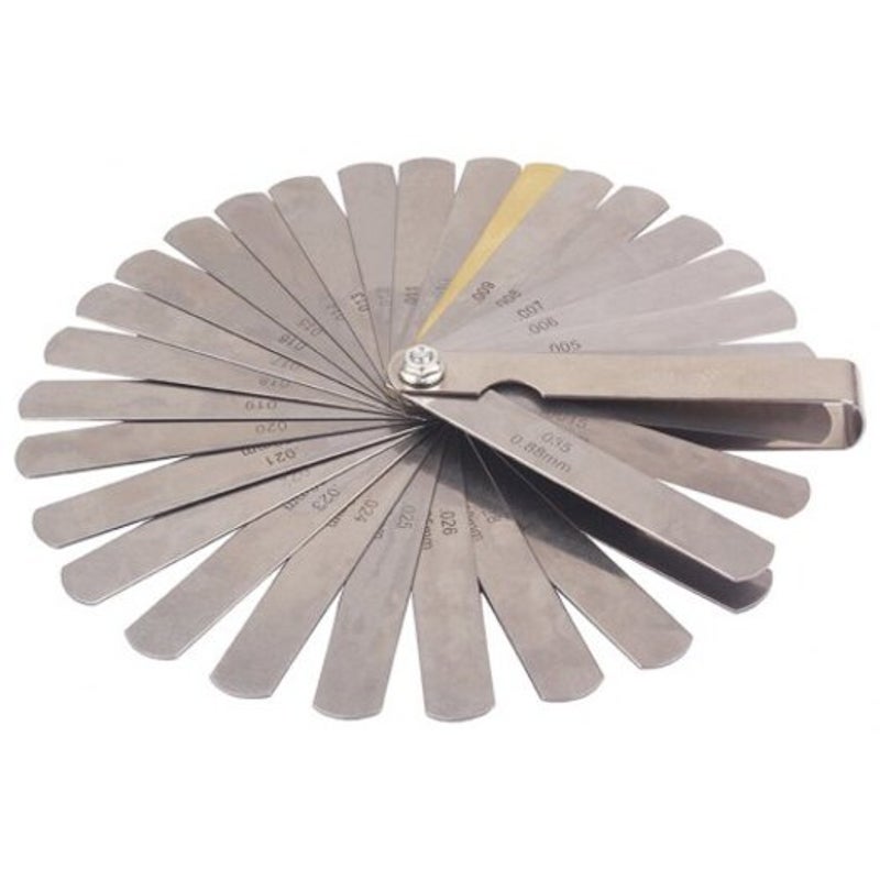 Feeler Gauge Metric Imperial 32 Blade Dual Reading Silver Other Hand Tools