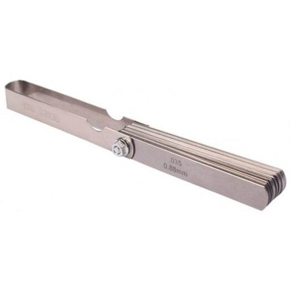 Feeler Gauge Metric Imperial 32 Blade Dual Reading Silver Other Hand Tools