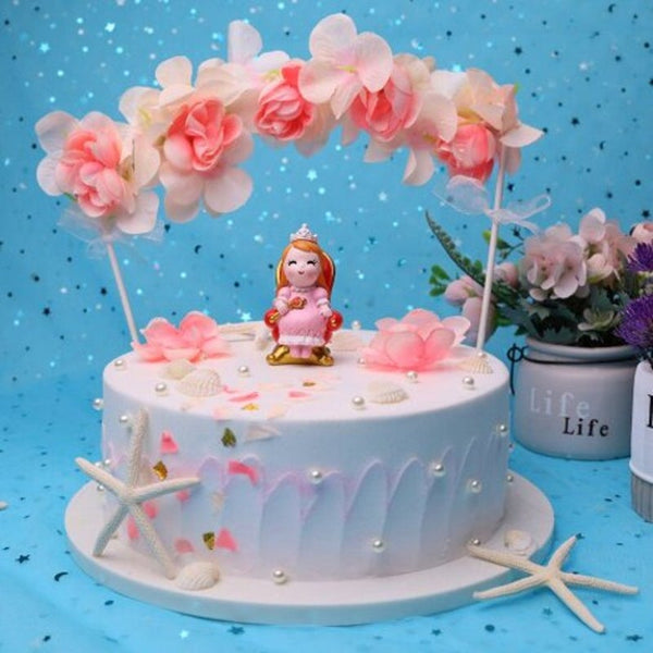 Magic Little Princess Doll Cake Topper Ornament Pink