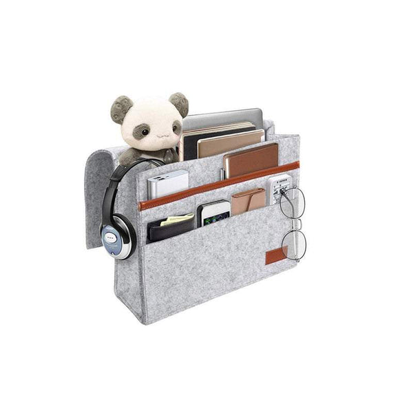 Storage Boxes Felt Bedside Table Bag Organiser Multi Pocket Organisation Storage Bags