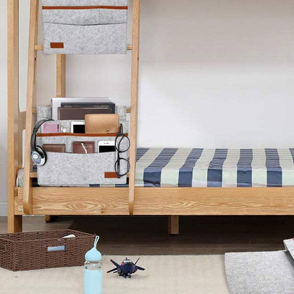 Storage Boxes Felt Bedside Table Bag Organiser Multi Pocket Organisation Storage Bags