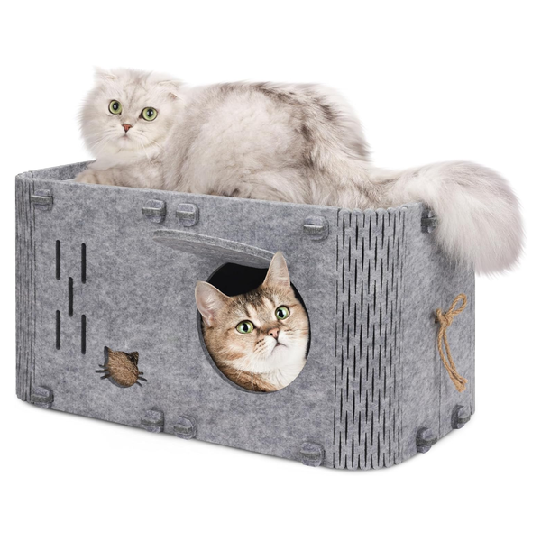 Felt Cat House Detachable Foldable Breathable Pet Bed For Cats And Small Dogs 45X35x35cm Pet Beds