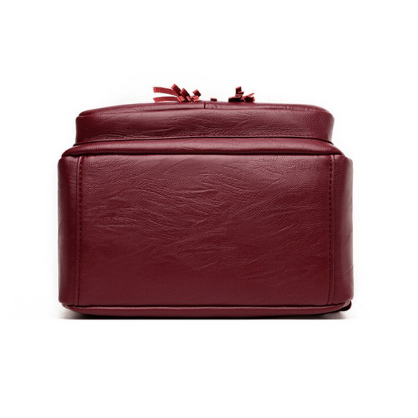 Tassel Anti Theft Backpack Women Pu Leather Travel Large School Backpacks Women's Bags & Handbags