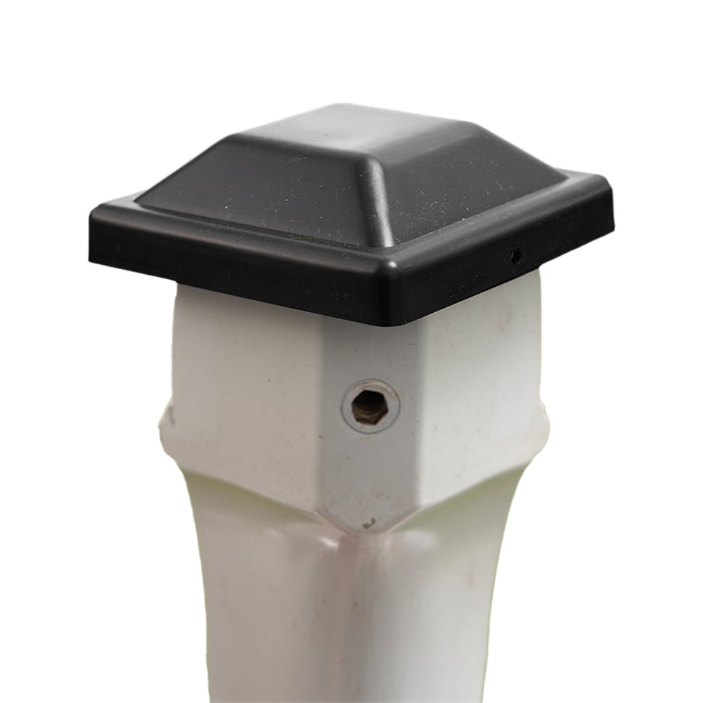 Fence Post Caps Durable Plastic Deck Poles In Low Profile Fence Panels
