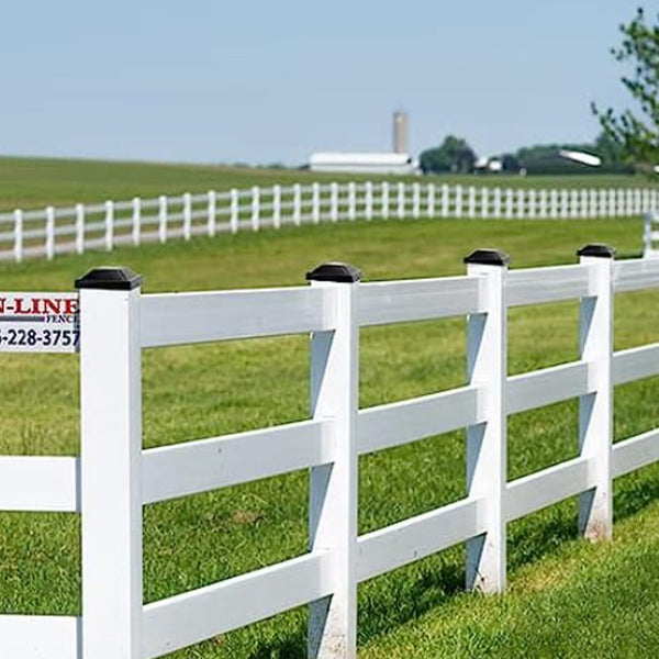 Fence Post Caps Durable Plastic Deck Poles In Low Profile Fence Panels