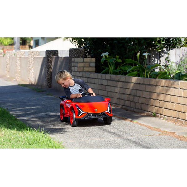 Lenoxx Ferrari Inspired 12V Ride On Electric Car With Remote Control Red Kids Ride On Toys