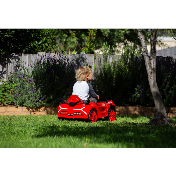 Lenoxx Ferrari Inspired 12V Ride On Electric Car With Remote Control Red Kids Ride On Toys