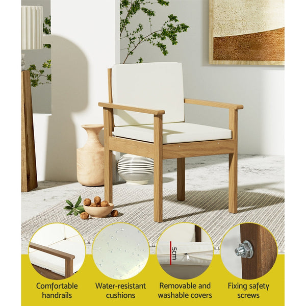 Gardeon 4 Piece Outdoor Sofa Set Couch Lounge Setting Patio Furniture Sets