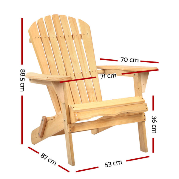 Gardeon Outdoor Chairs Furniture Beach Lounge Adirondack Garden Patio Patio Chairs