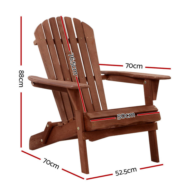 Gardeon Outdoor Furniture Beach Chair Adirondack Patio Lounge Garden Loungers
