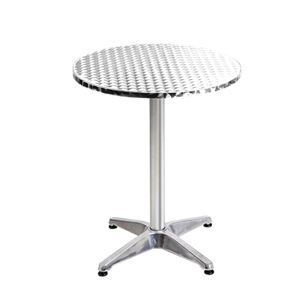 Gardeon 4Pcs Outdoor Bar Table Furniture Aluminium Cafe Round Bar Tables