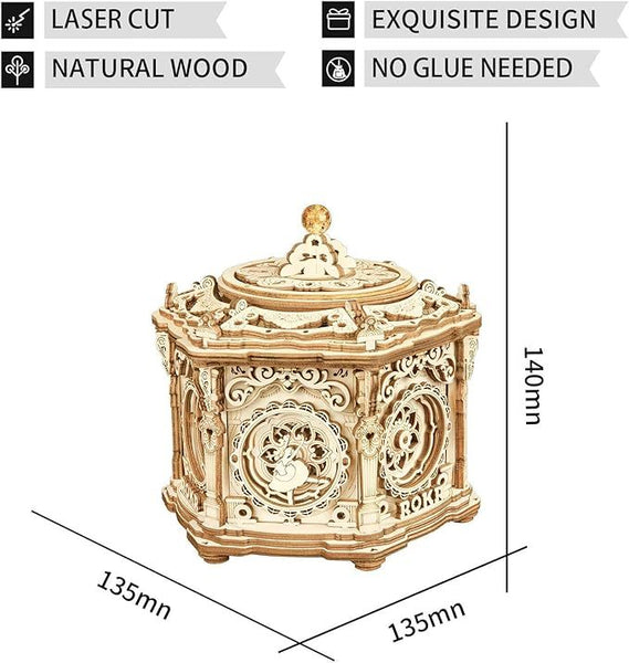 3D Secret Garden Delicate Music Box Model Kits Amk52 Puzzles