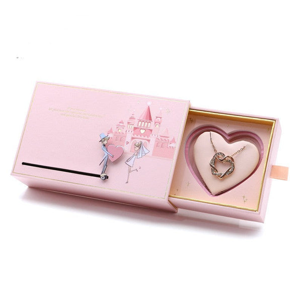Veile Studios Love Castle Jewellery Box Ring Necklace Storage Organising Jewelry Pink Jewellery Boxes