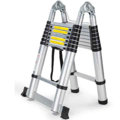 Bullet 5M Telescopic Aluminium Multipurpose Ladder Extension Alloy Step Ladders
