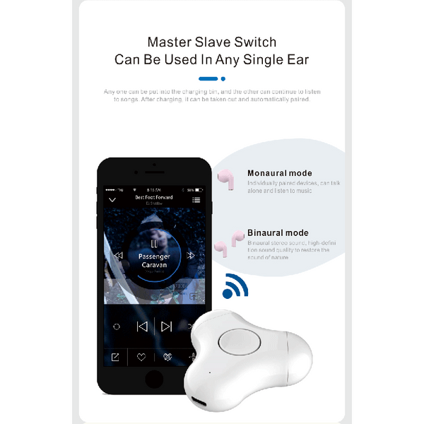 Multi Functional Bluetooth Earphones Fingertip Gyro Fidget Spinner Fidget Blocks