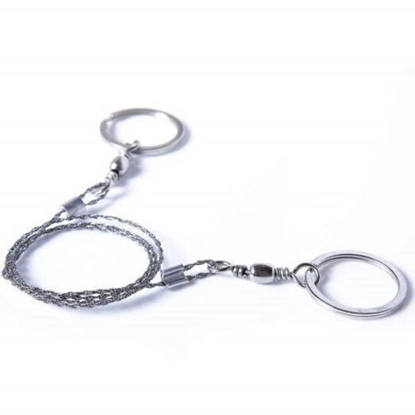 Field Survival Stainless Wire Saw Hand Chain Tool Silver Multi Tools