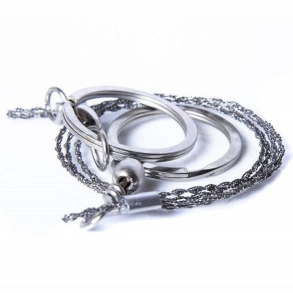 Field Survival Stainless Wire Saw Hand Chain Tool Silver Multi Tools