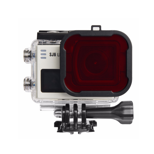 Filter Underwater For Xiaoyi 4K Action Camera With Bracket Diving Protective Housing Waterproof Case Red Underwater Cases & Housings