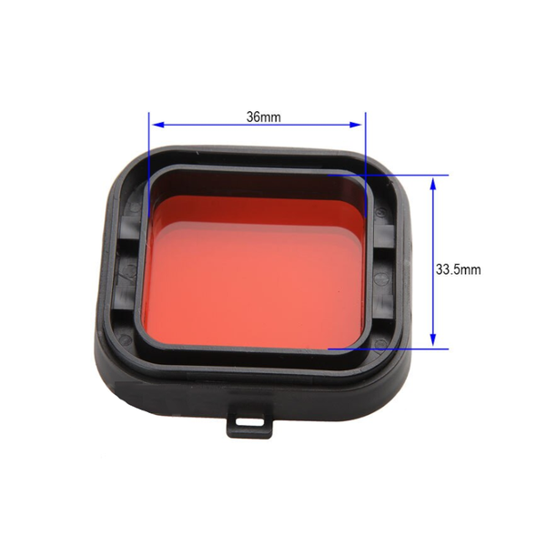 Filter Underwater For Xiaoyi 4K Action Camera With Bracket Diving Protective Housing Waterproof Case Red Underwater Cases & Housings