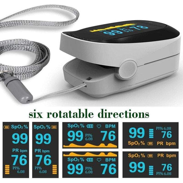 Oximeters Fingertip Oximeter Clip Pulse Oximetry Monitor Heart Rate Sleep Monitoring Rosegold