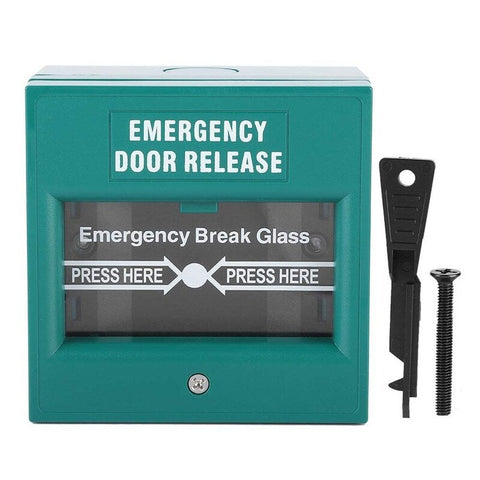 Fire Alarm Swtich Break Glass Exit Release Switch Green