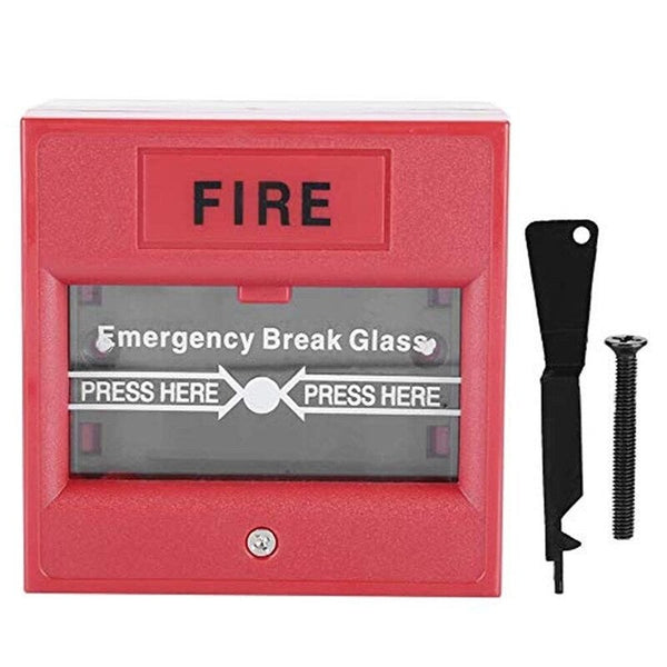 Alarm Systems Fire Alarm Swtich Break Glass Exit Release Switch Red