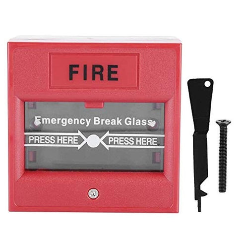 Fire Alarm Swtich Break Glass Exit Release Switch Red Alarm Systems