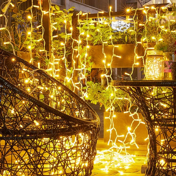 Firecracker Starry String Lights 8 Modes Led Fairy Twinkle For Christmas Bedroom Festival Decorations