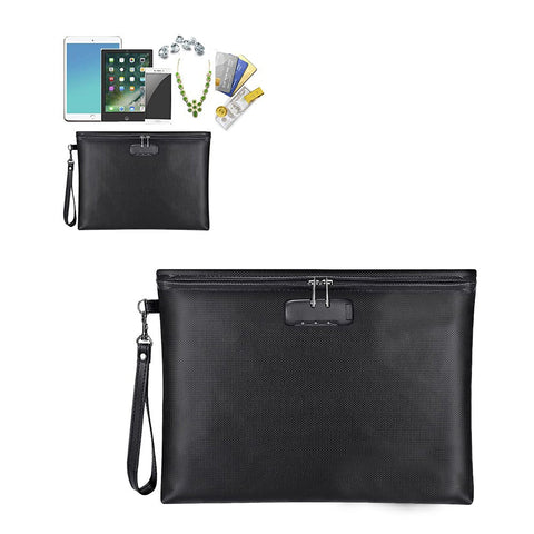 Fireproof Document Bag With Lock File Organizer Bags Filing Boxes
