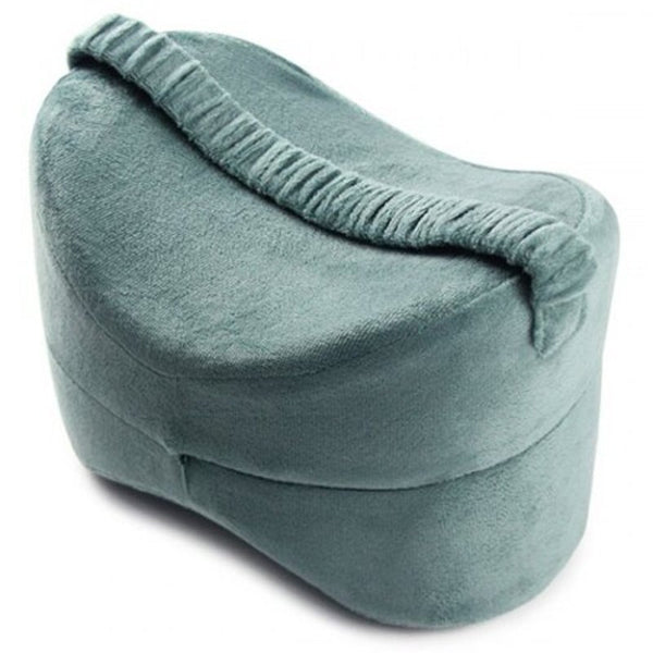 Firm Support Memory Foam Leg Pillow With Elastic Band Black Pillows