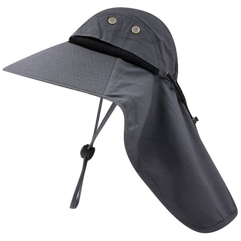 Fishing Cap Wide Brim Unisex Sun Hat Dark Grey Hats & Headwear