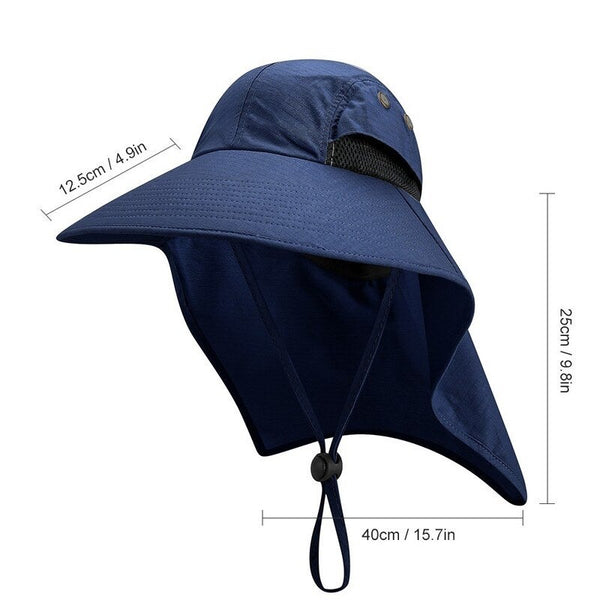 Fishing Cap Wide Brim Unisex Sun Hat Dark Grey Hats & Headwear