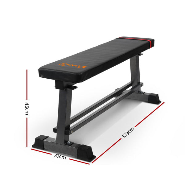Everfit Weight Bench Flat Multi Station Home Gym Squat Press Benches Fitness Weights Benches