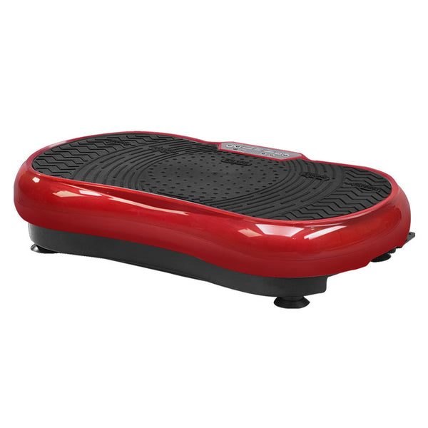 Everfit Vibration Machine Plate Platform Body Shaper Home Gym Fitness Maroon Vibration Machines