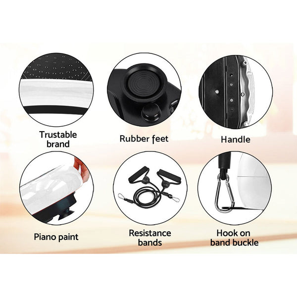 Everfit Vibration Machine Plate Platform Body Shaper Home Gym Fitness White Vibration Machines