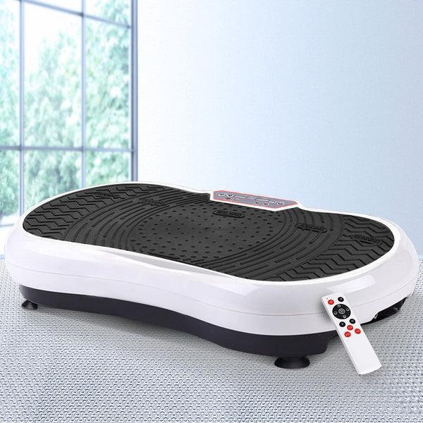 Everfit Vibration Machine Plate Platform Body Shaper Home Gym Fitness White Vibration Machines
