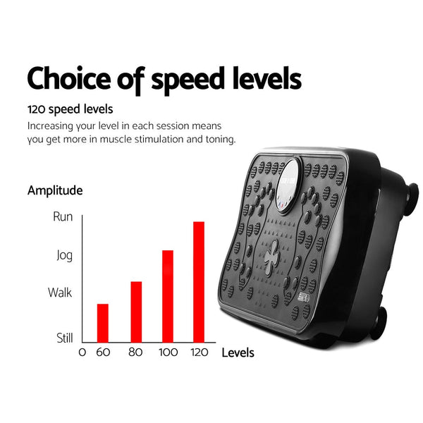 Everfit Vibration Machine Machines Platform Plate  Exercise Fit Gym Home Vibration Machines