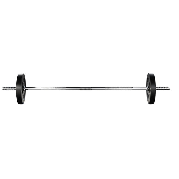 18Kg Barbell Weight Set Plates Bench Press Fitness Exercise Home Gym 168Cm