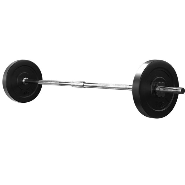 18Kg Barbell Weight Set Plates Bench Press Fitness Exercise Home Gym 168Cm