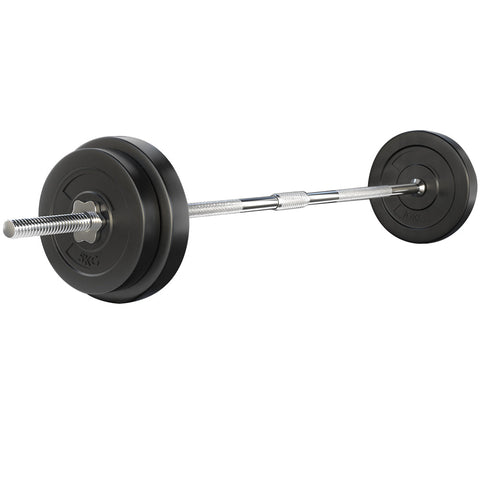 38Kg Barbell Weight Set Plates Bench Press Fitness Exercise Home Gym 168Cm