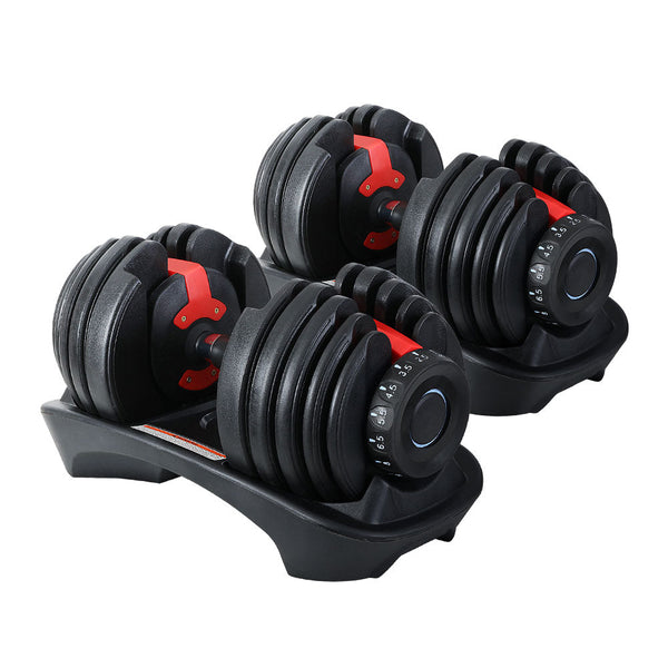 2Pcs 24Kg Dumbbell Weight Plates Home Gym Fitness Exercise Dumbbells