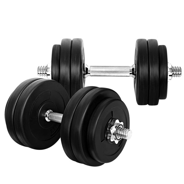 30Kg Set Weight Plates Home Gym Fitness Exercise Dumbbells