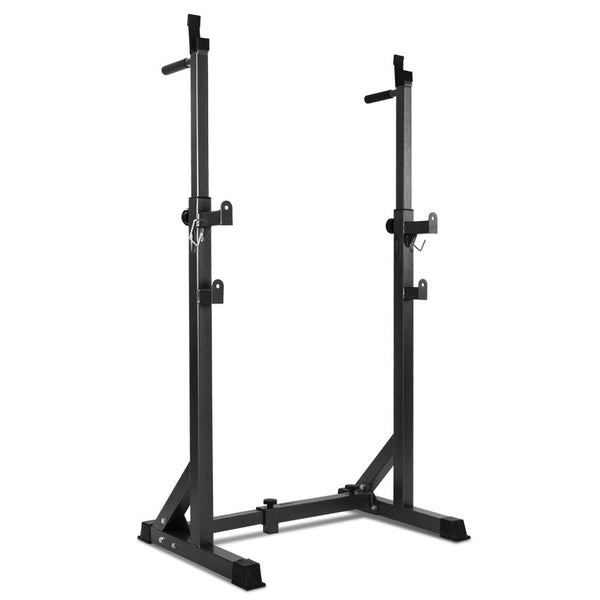 Everfit Squat Rack Pair Fitness Weight Lifting Gym Exercise Barbell Stand Weights Storage