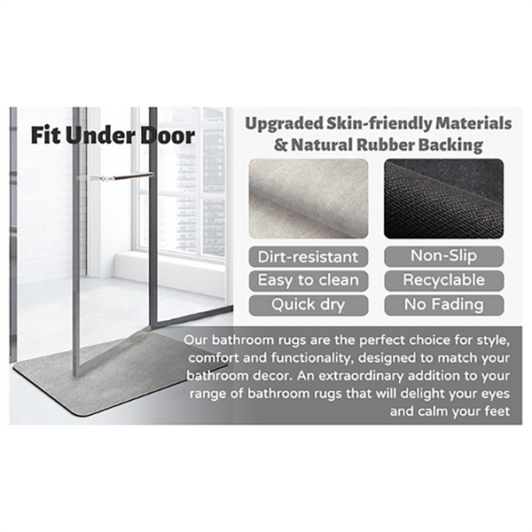 Black White Stripes Quick Dry Absorbent Non Slip Bath Rug For Bathroom Kitchen & Entryway 60X90cm Bath Mats Rugs & Toilet Covers