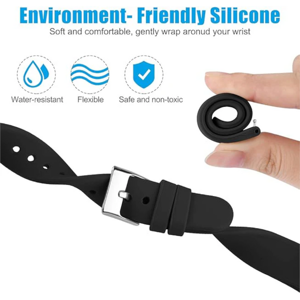 Fitbit Versa 2 Band Compatible Replacement Strap 3 Pack Black Silicone For Lite Se Smartwatch Watch Bands