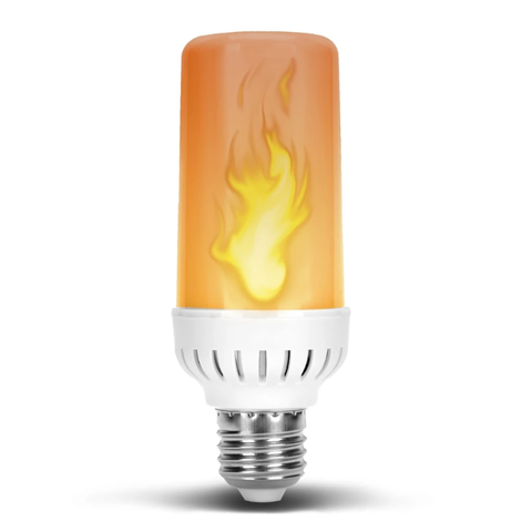 Led Flame Effect Fire 3 Modes Warm White Light Bulbs
